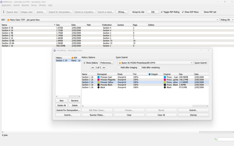 VirtualPress Interface